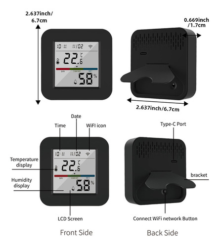 Monitor De Temporização Wifi Para Garage Office Home Univer