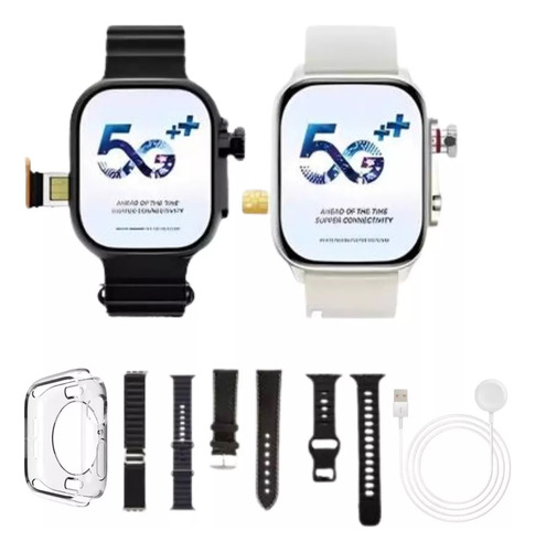Relógio Microwear Ultra 3 Ai 5g Smartwatch Top Caixa Preto Pulseira Preto Bisel Preto Desenho Da Pulseira Mesh