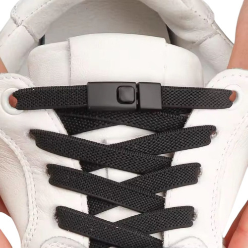 2 Cordones Elásticos Ajustable Con Broche Sin Nudos Estándar