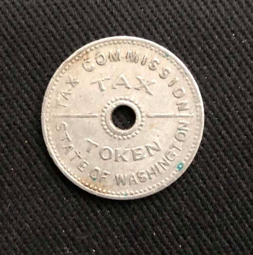 Imagen 2 de 4 de Impuesto Eeuu - Tax - Aluminio - Token - Ficha - Washington