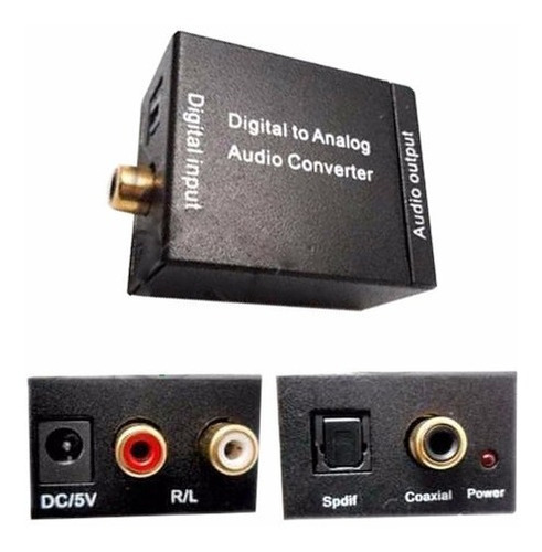 Convertidor De Audio Digital A Analogo Toslink A Rca