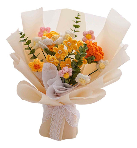 Ramo De Rosas A Crochet, Ya Hecho, Regalos De Flores