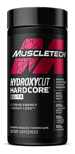 Hydroxycut Hardcore Elite 100 Capsulas Original