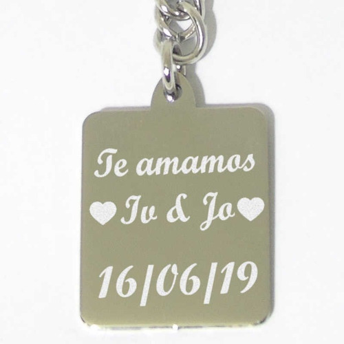 Foto Llavero Acero Personalizado 24x28mm