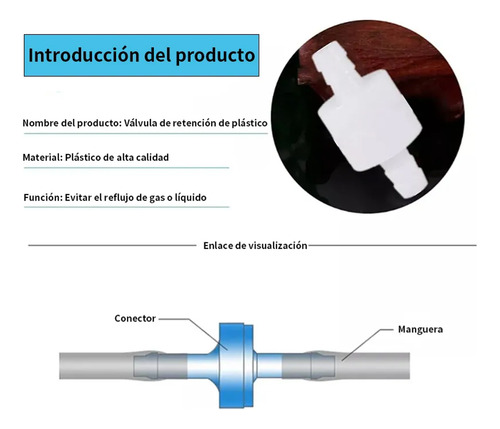 Cclkc 5 Válvulas De Retención Unidireccionales En Línea, Sin Reflujo Y Resistentes Al Ozono, Para Combustible, Aceite, Agua Y Aire (4mm, 6mm, 8mm, 10mm, 12mm)