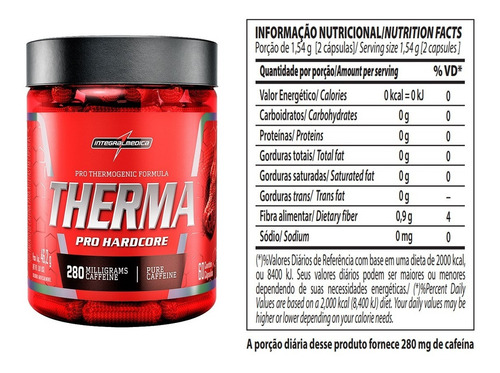 Termogênico Therma Pro Harcore 60caps - Integral Médica