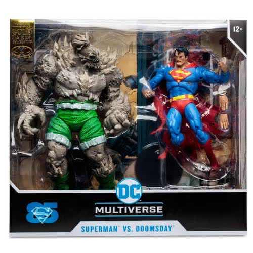 Mcfarlane Dc Multiverse Doomsday Vs Superman 2 Pack Gold Lab
