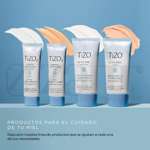 Protector Solar Facial Mineral Tizo 3 Spf 40 Resistente Agua