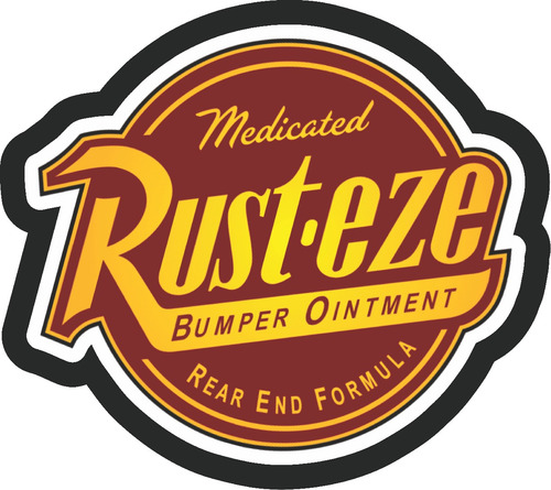 Sticker Calcomanía Cars Rusteze Para Moto O Auto Cajuela