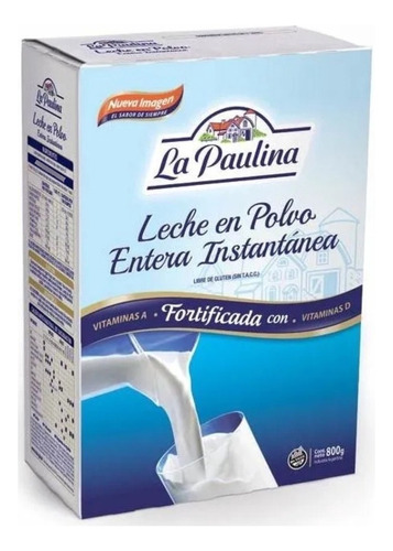 Leche En Polvo Entera La Paulina De 800 Gr