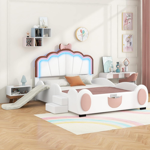 Base De Cama Tapizada De Tamaño Matrimonial Con Cabecero De