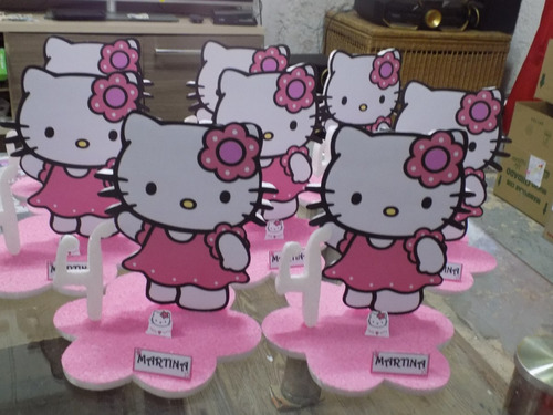 Centros De Mesa De Hello Kitty  De 19cm