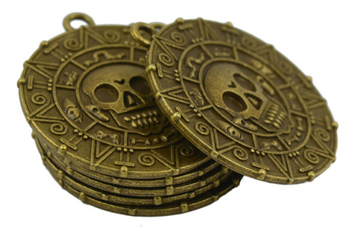 Imagen 4 de 6 de 12 X Piratas Del Caribe Collar Con Dije De Medallón De