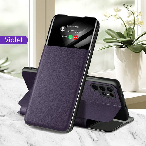 Funda De Teléfono Con Media Ventana For S23ultra