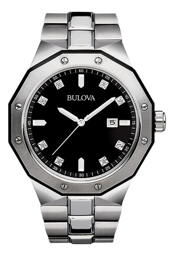 Bulova Reloj De Cuarzo Clásico De Acero Inoxidable Con 3 M.