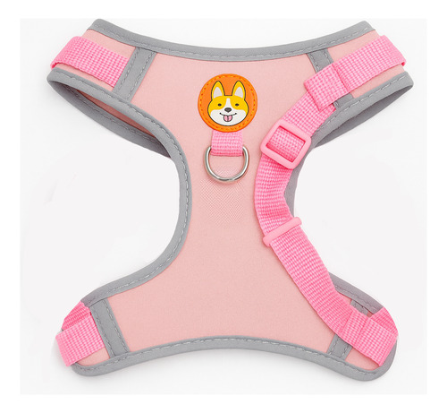 Pretal Arnés Talle M Con Correa Perro Gato Mascotas Rosa M Liso