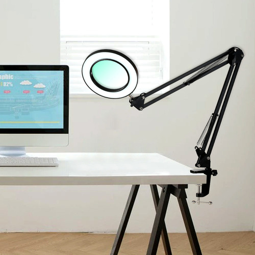 Candeeiro De Mesa Led Modes Com Mesa De Estudo Flexível,