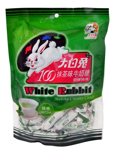 Imagen 1 de 4 de Dulce De Leche Matcha Importado Chino, White Rabbit, 108 G.