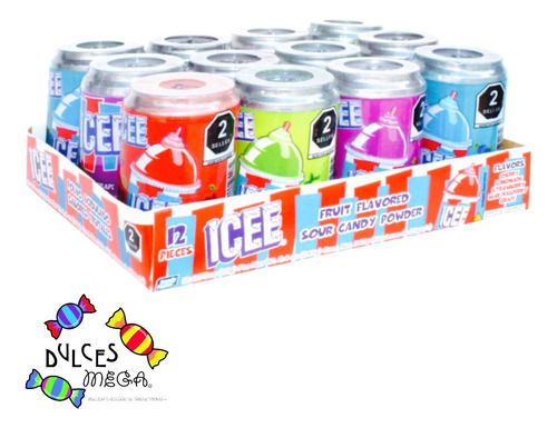 Icee Bondy Dulce Acidito Lata Polvo Mora/cer/uva/lim 12pz