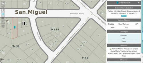 Imagen 2 de 3 de Excelente Lote Baldio En San Miguel 502m2 Dimensiones 12 X 43.92