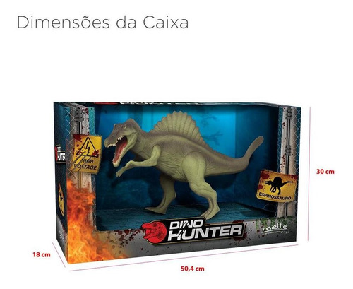 Imagem 5 de 6 de Dinossauro Espinossauro Verde Jurassic Brinquedo Mielle
