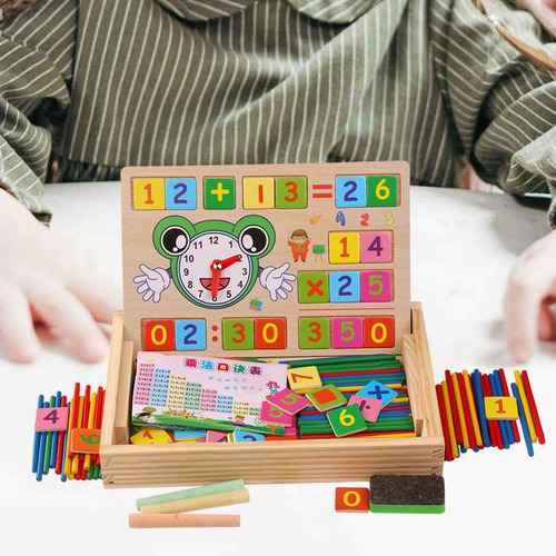 Juguetes De Madera, Juegos De Matemáticas, Bloques Y Palos