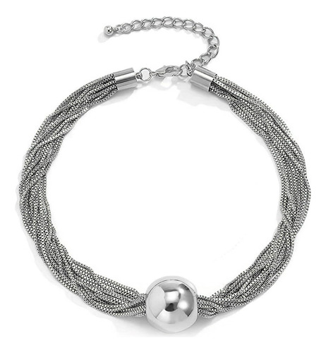 Collar De Oro En Capas Para Las Mujeres, Collar De Cadena