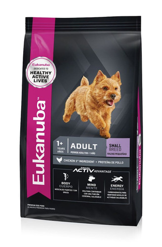 Alimento Eukanuba Perro Adulto de raza pequeña sabor mix en bolsa de 15 kg