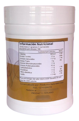 Sacha Jergón Orgánico En Polvo 500gr