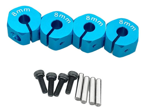 2 X 4 Paquetes De Bujes De Rueda Hexagonal Para Coche Rc