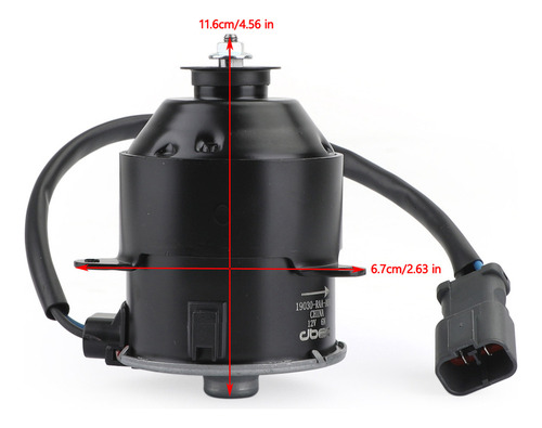 Xb Motor De Ventilador De Radiador, Ventilador De 5 Aspas