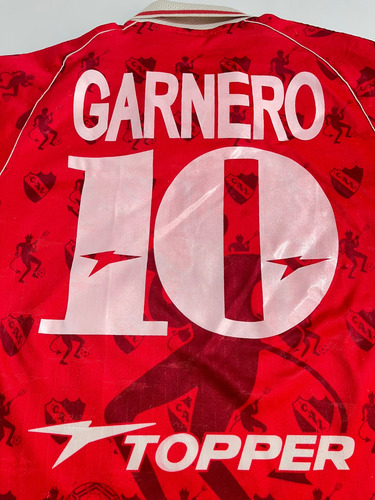 Camiseta Independiente Topper Diablitos 1998 #10 Garnero (Usado)