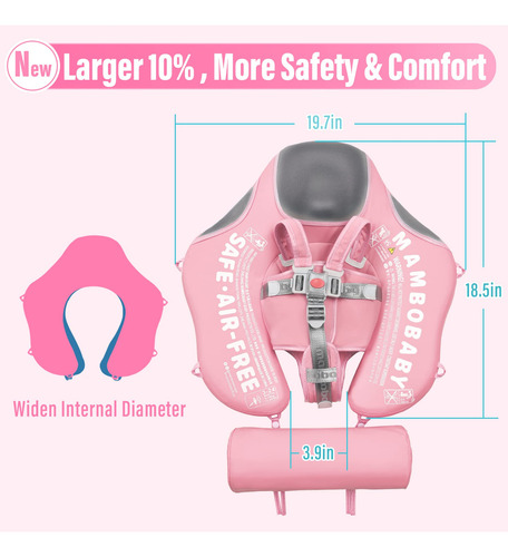 Flotador De Natación Para Bebés Joyooss Mambobaby Sin Inflab