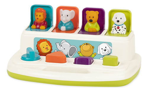 Pop-up Pals Toy Battat, Animal Clasificador De Colores Para