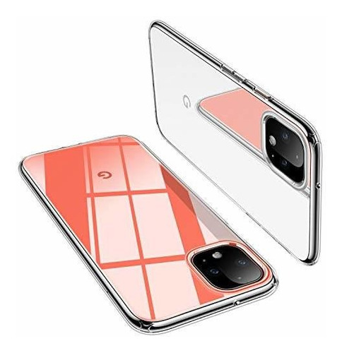 Torras Crystal Clear Diseñado Para Pixel 4 Case, Google Pixe