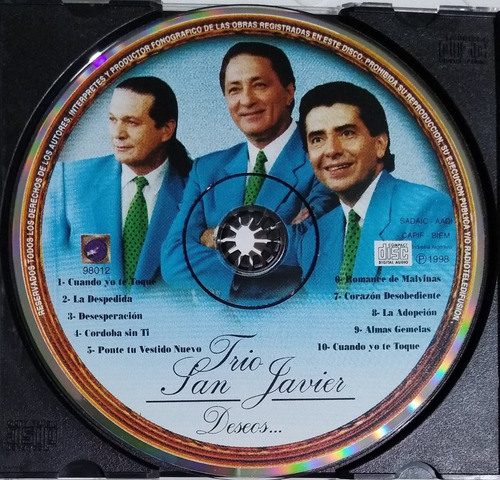 Trio San Javier Cd 100% Nuevo Original Cerrado De Fábrica