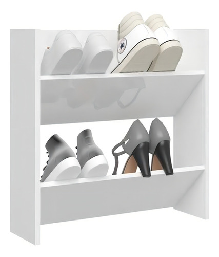 Sapateira Vertical De Parede Mdf Porta De Entrada 8 Par 60cm