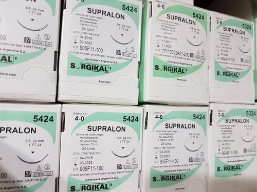 Sutura De Nylon Supralon Surgikal 6/0 X24u