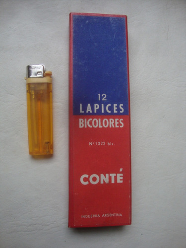 10 Lapices Bicolores Conte N.1322 Bis - Precio X Lote