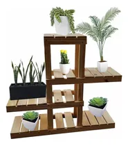 Comprar Portamacetas Rack Madera Estantes Maceteros Mundopino 