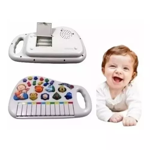 Piano Infantil Teclado Musical Com Sons De Bichinhos Bichos Animais Pianinho  Tecladinho Bebê Presente Menino Menina Cor: - Ri Happy