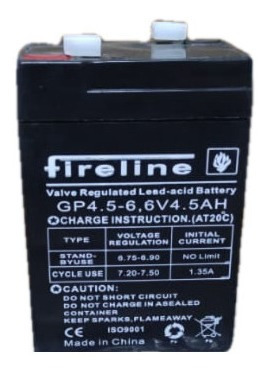 Batería 6 Voltios 4.5 Amperios