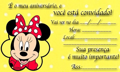 Imagem 6 de 6 de Convite Digital Virtual Whatsapp Face E-mail- Minnie Rosa!!!