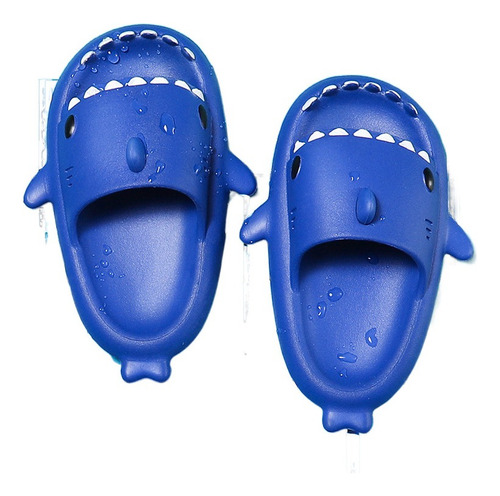 Sandalias Tipo Chancleta Con Diseño De Tiburón For Niño Y N
