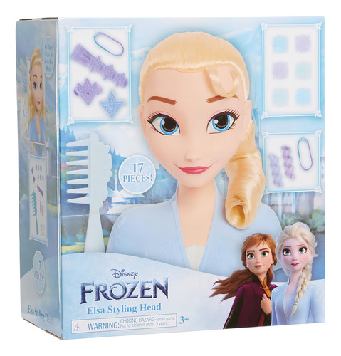 Frozen Cabeza Para Peinar Elsa 17 Piezas