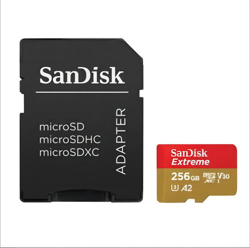 Cartão De Memória Sandisk Extreme 256gb Original E Adaptador