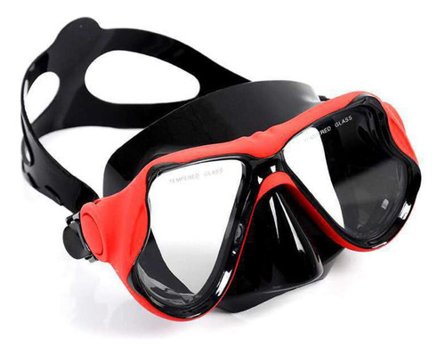 Conjunto De Máscara De Snorkel Seco Equipamento De Vermelho