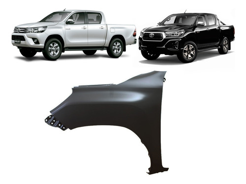 Guardabarro Toyota Hilux 2018 2019 2020 4x4 Srv Srx Izquierd