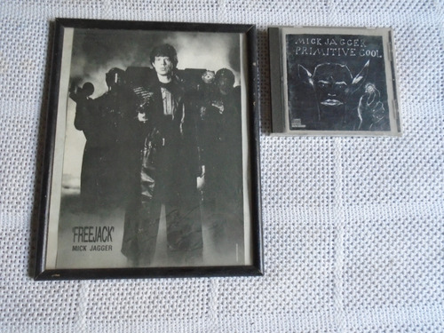 Lamina Enmarcada + Cd Original . Mick Jagger