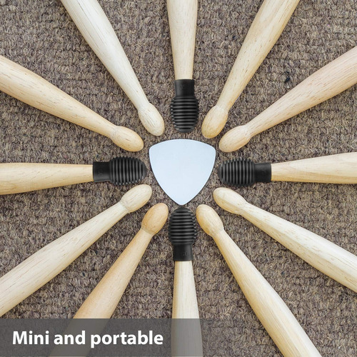 8 Piezas Drum Mute Drumstick Silent Tip Drum Dampener A...